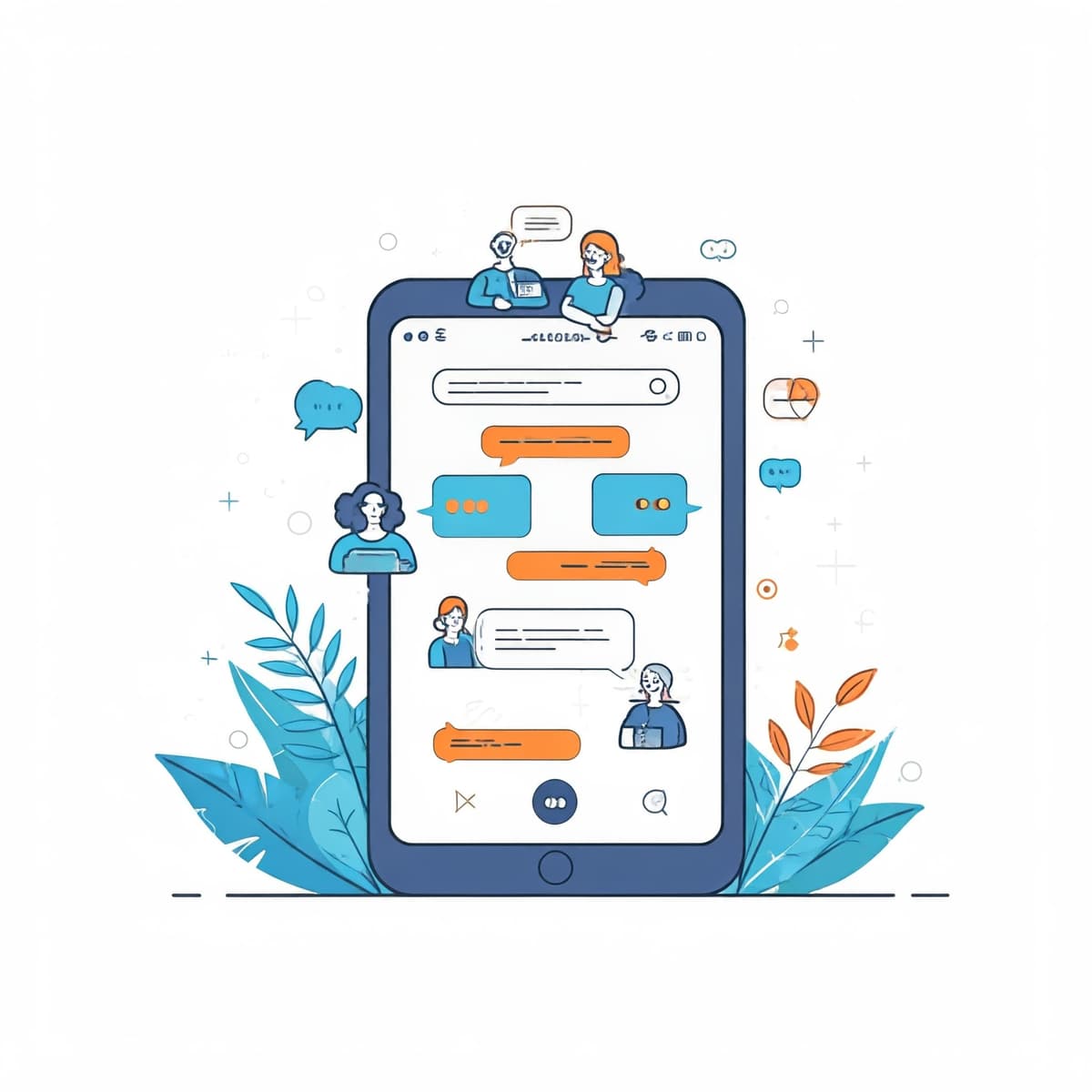 Chat Marketing Illustration